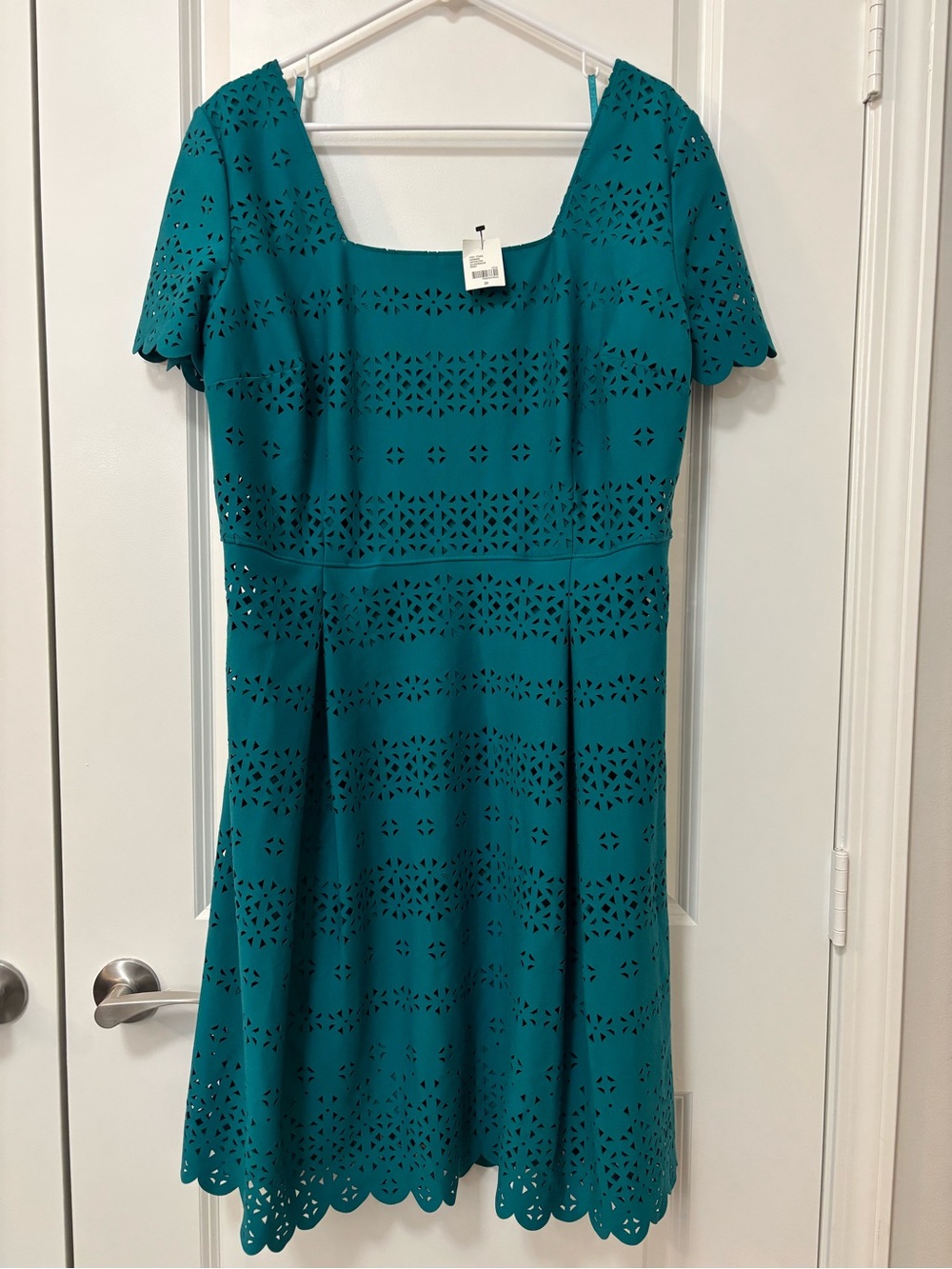 Lane Bryant Teal Cutout A-Line Midi Dress, Size 20